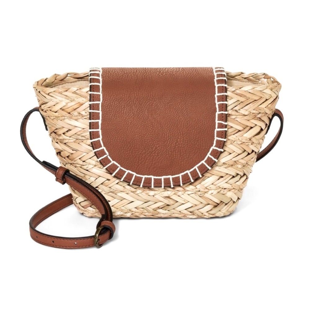 Universal Thread Straw Crossbody Bag